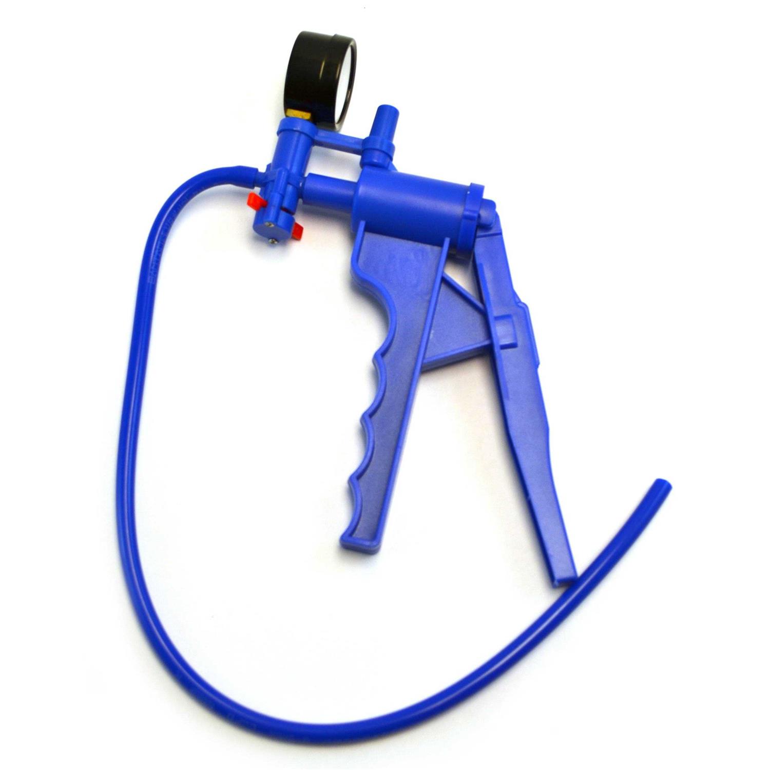 Eisco Labs Blue Handheld Vacuum Pump with Gauge and 19.5 Tube - Cheap Fitting