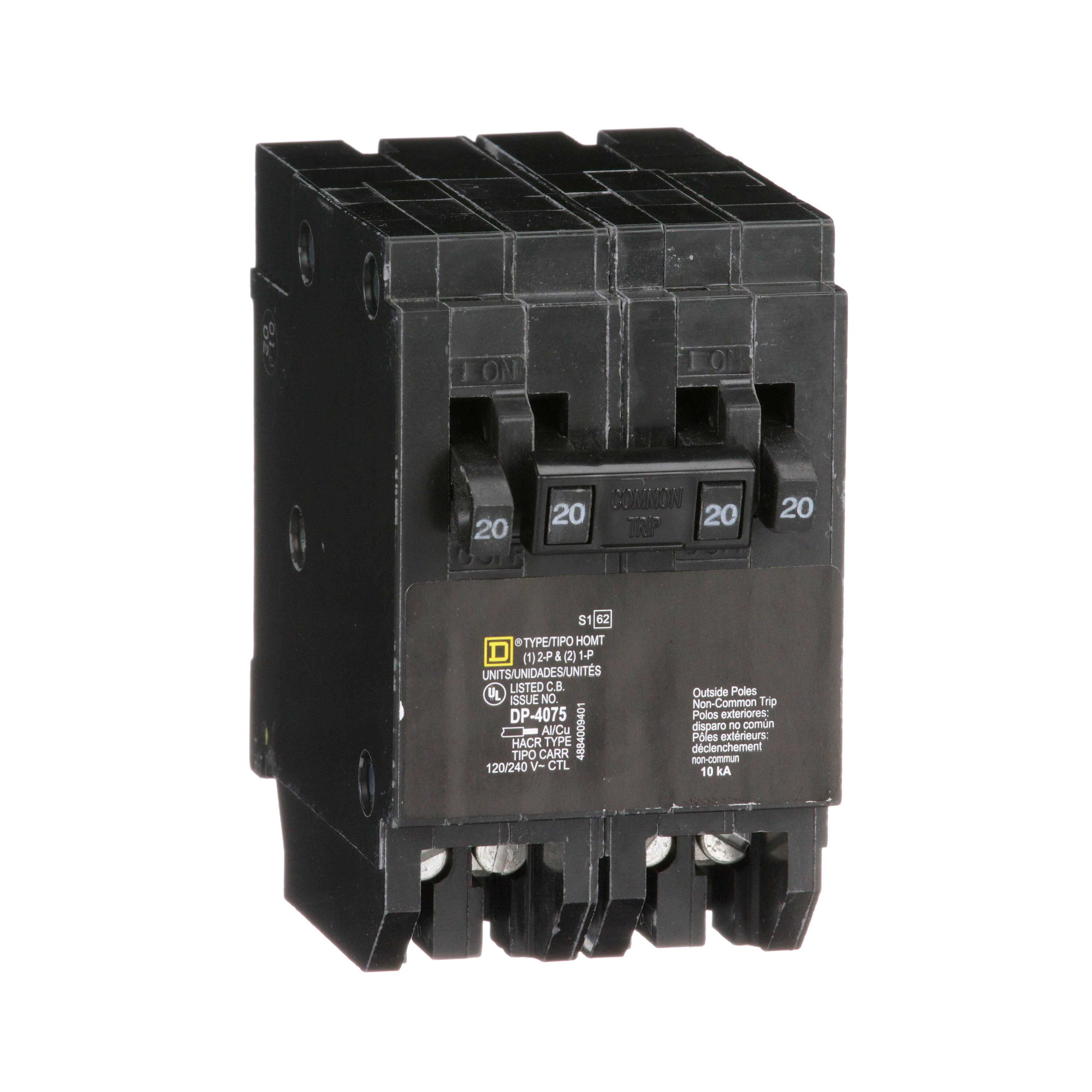 Square D HOMT2020220 Quad Circuit Breaker - Cheap Fitting