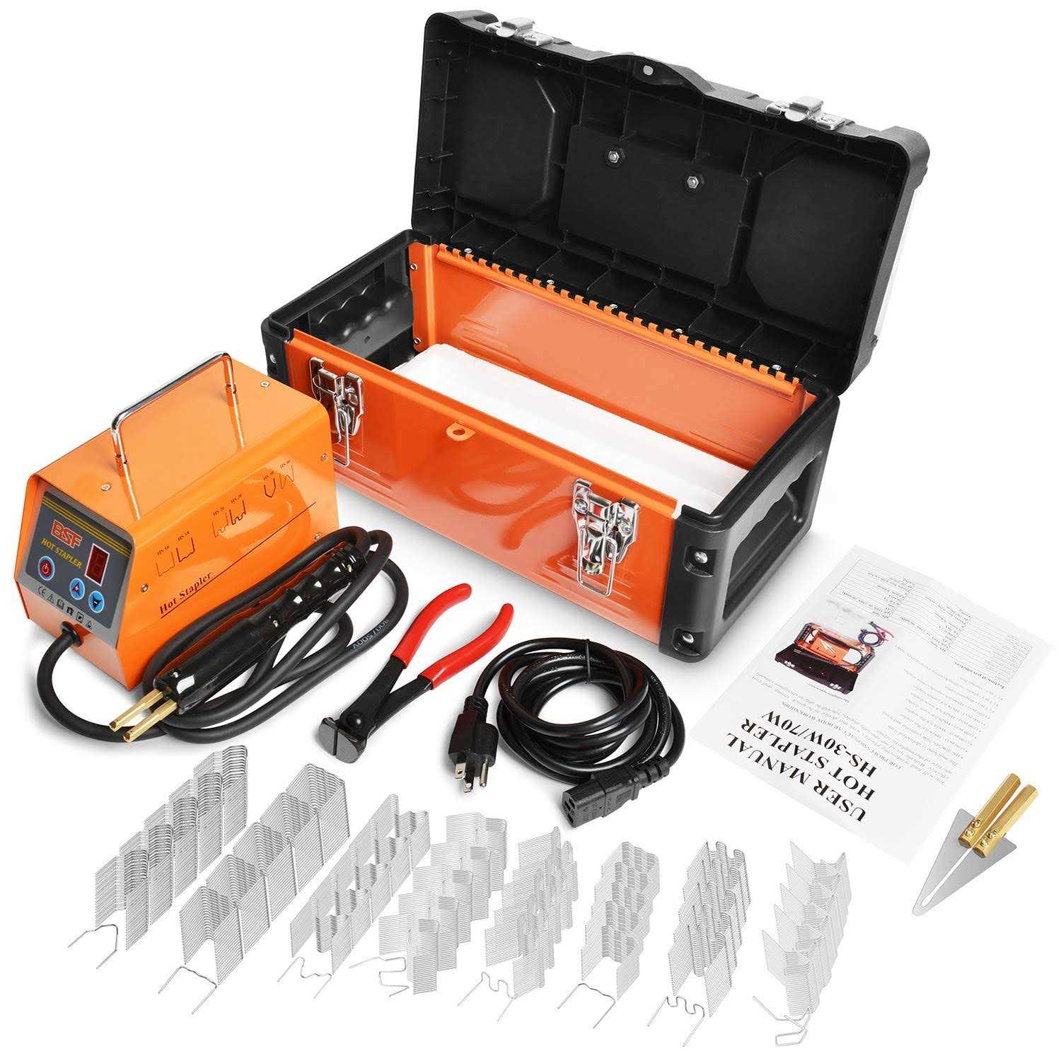 OIMERRY Plastic Welder Kit with 800pcs Hot Staples 5-Level Adjustable Power - Cheap Fitting