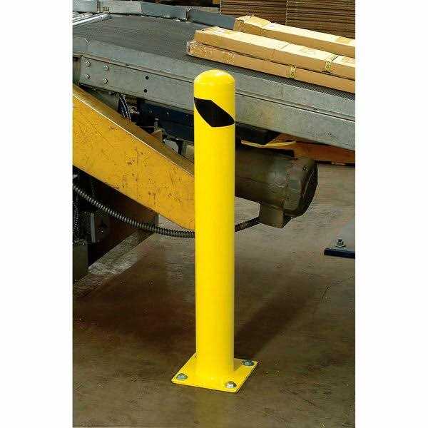 Global Industrial 337327R Floor Mount Round Safety Bollard - Cheap Fitting