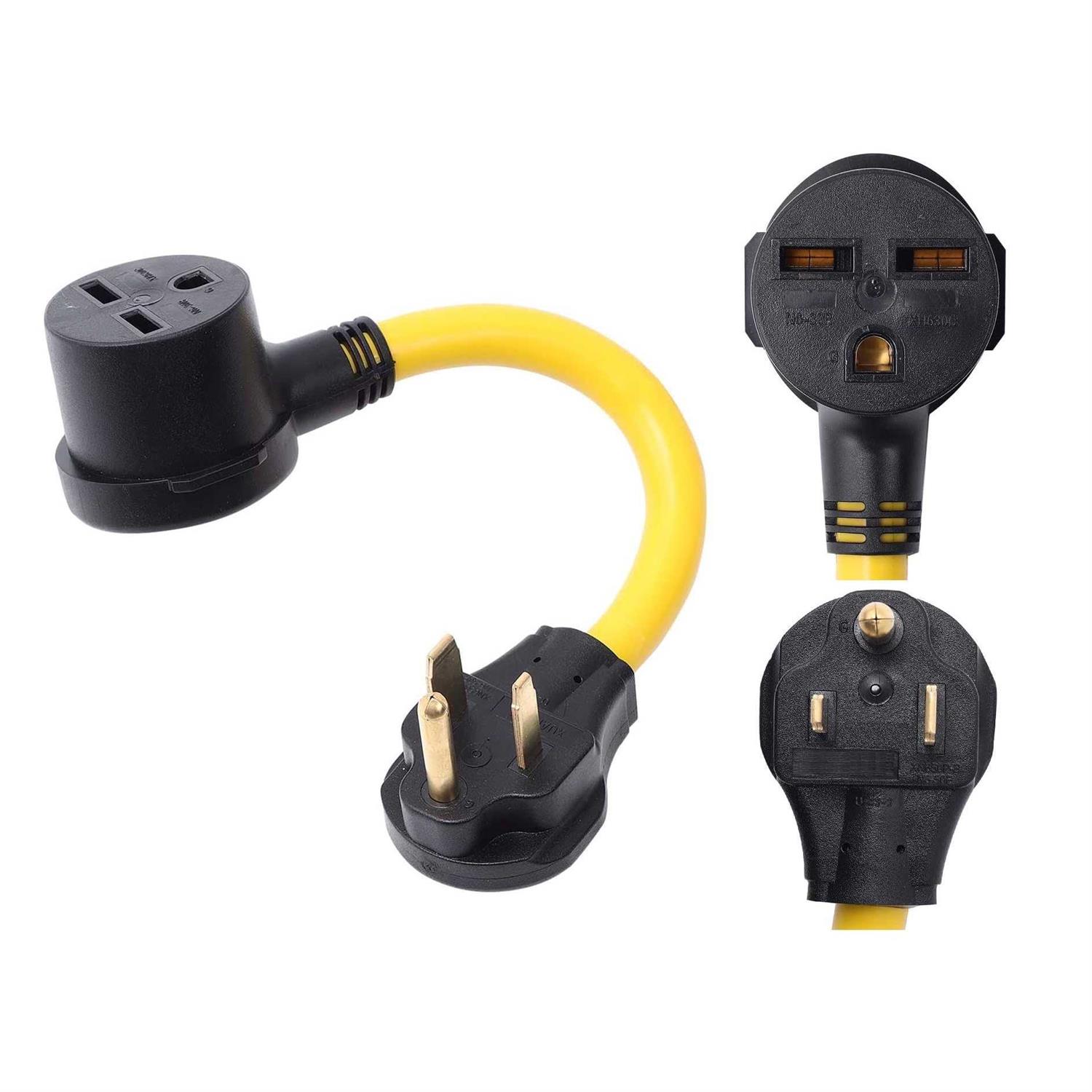 ONETAK NEMA 6-50P to 6-30R 240V 50 Amp 3 Prong Male Plug to 30 Amp 3 Prong Female Outlet Receptacle Generator Welder Dryer EV Charger Power Cord - Cheap Fitting