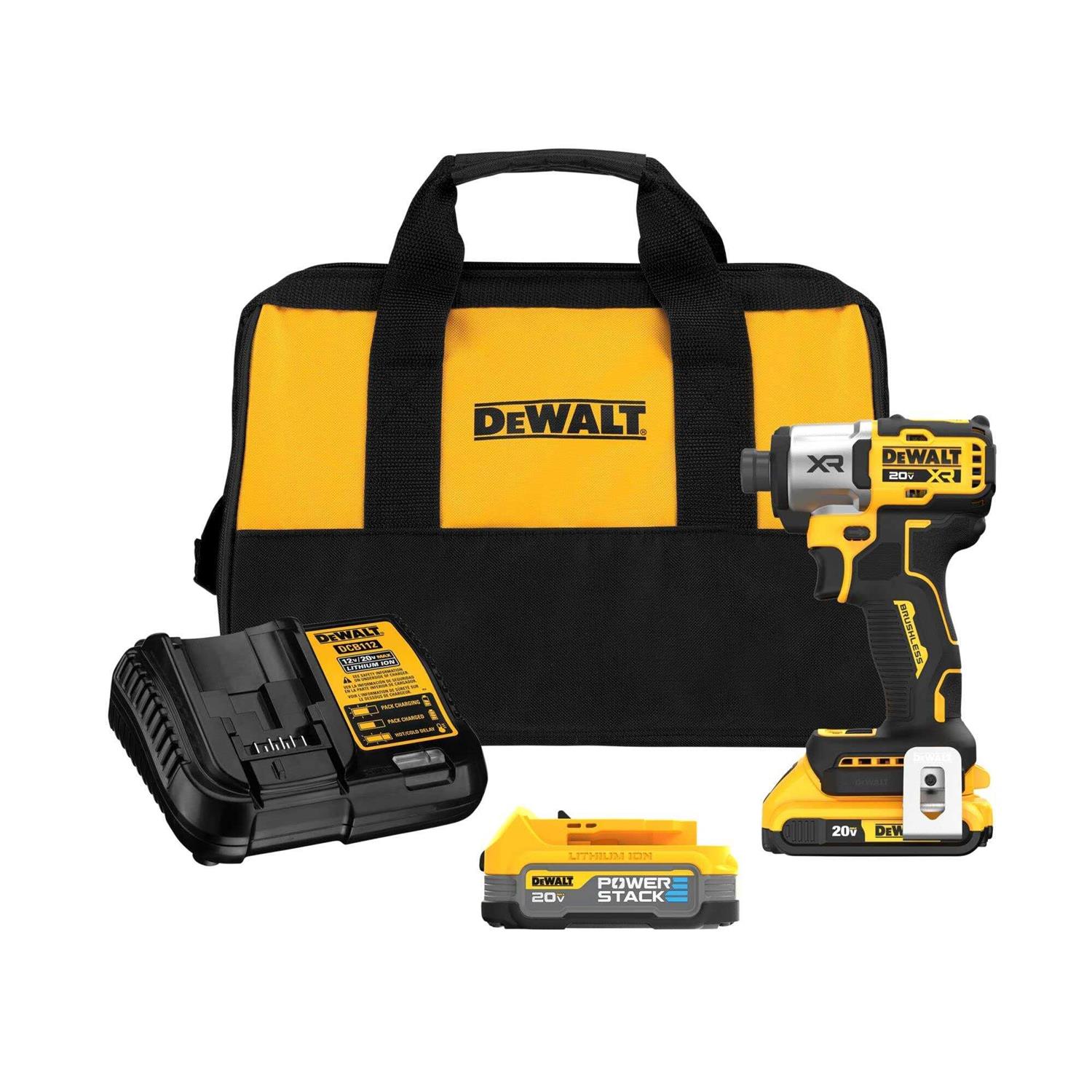 DEWALT DCF845D1E1 20V MAX XR Brushless 3-Speed Impact Driver POWERSTACK Kit - Cheap Fitting