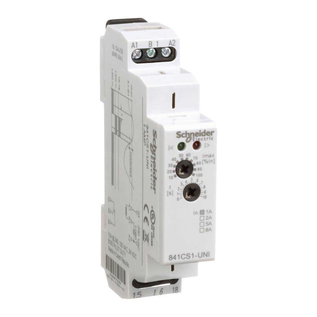 Schneider Electric 1A Current Sensing Relay 841cs1-uni - Cheap Fitting