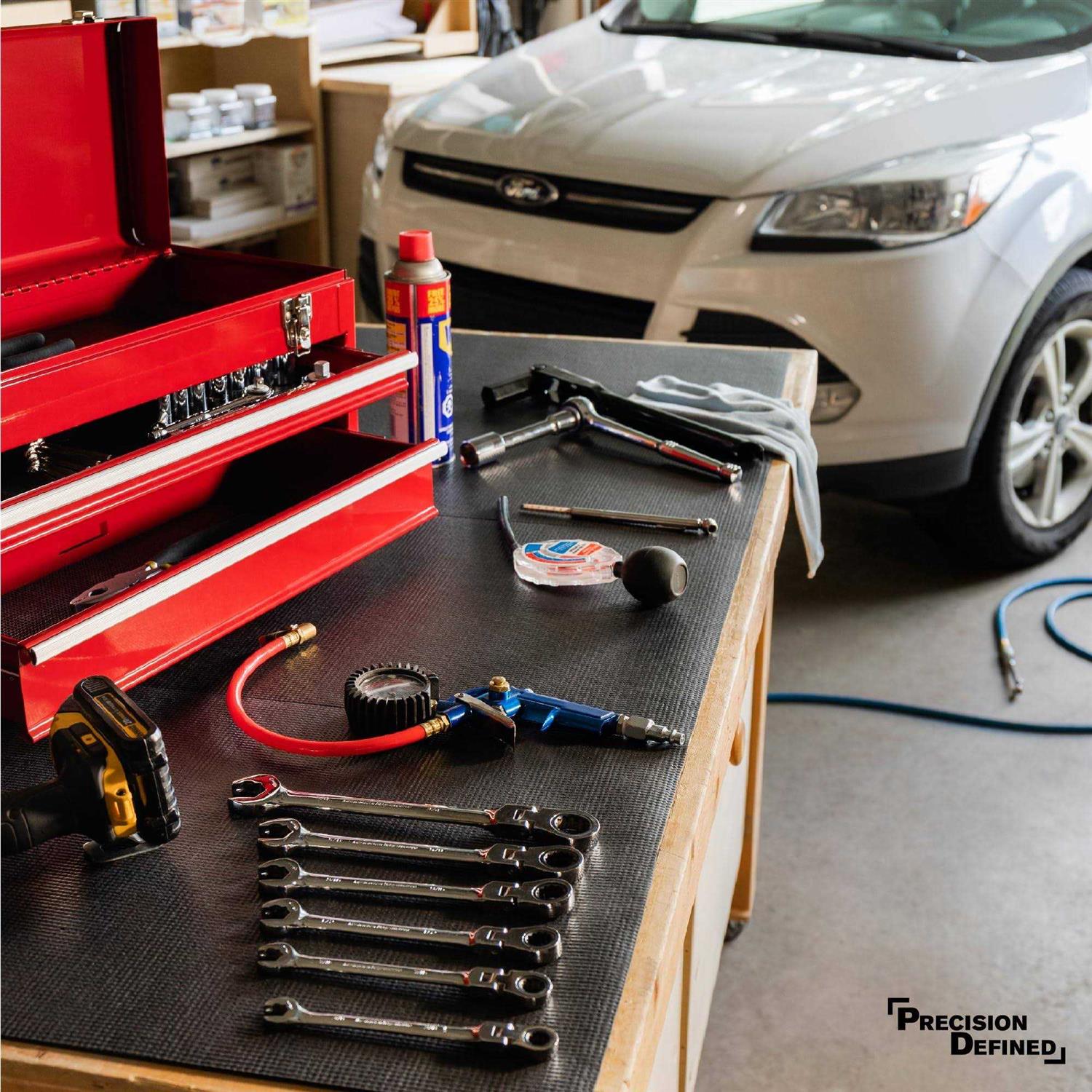 Precision Defined Professional Grade Tool Box Liner 16 x 16 ft Black - Cheap Fitting