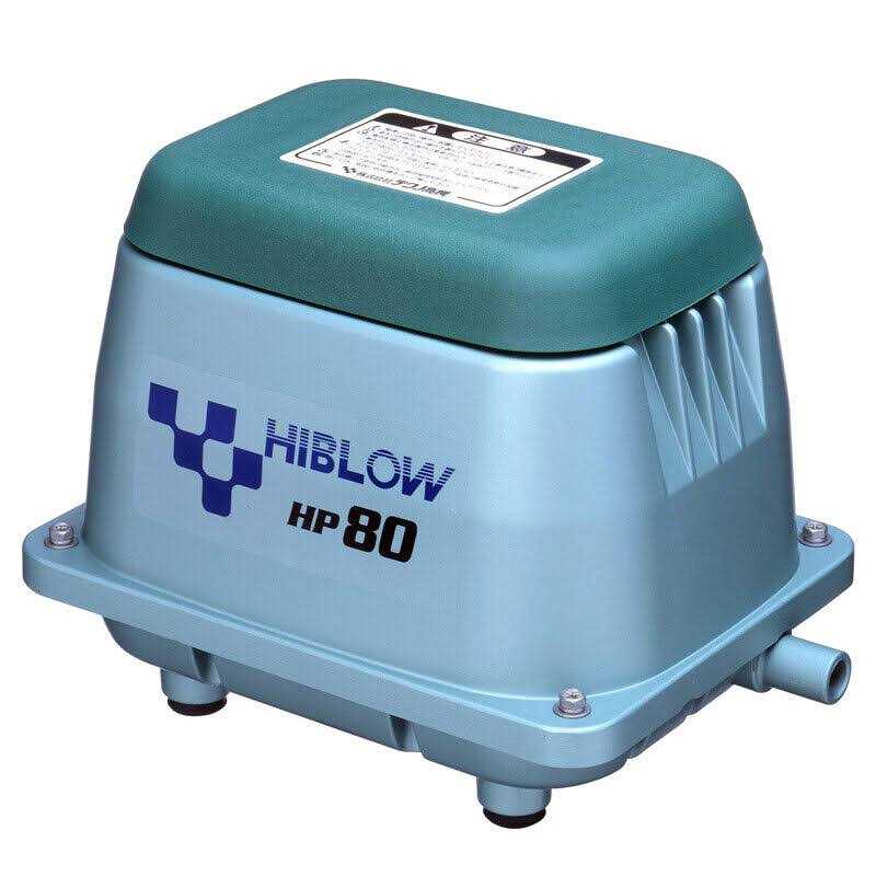 Hiblow HP-80 Aluminum Linear Diaphragm AC Septic Air Pump - Cheap Fitting