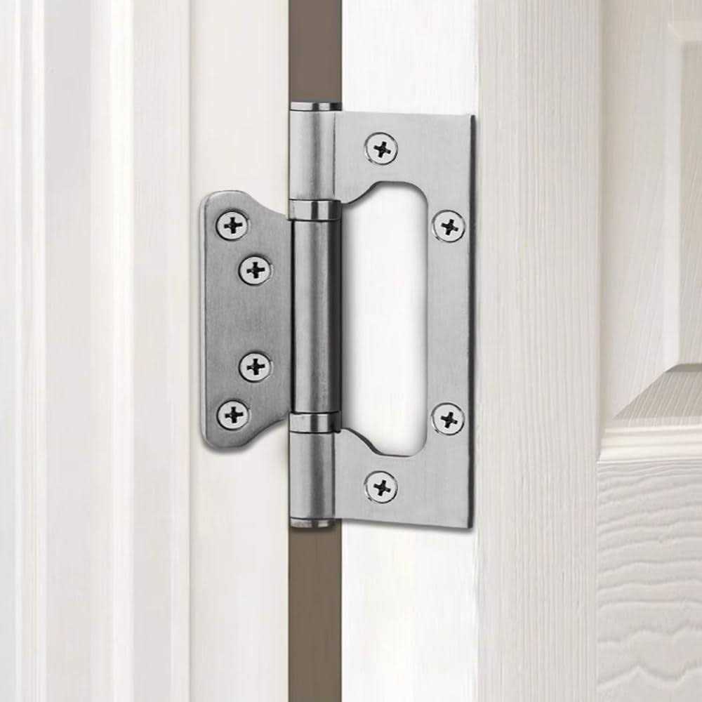 6 Pack Non-Mortise Door Hinges Easy to Install, 4 × 3 Stainless Steel Door Hinges - Cheap Fitting