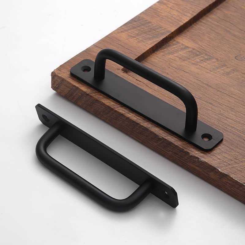 Westablize 5 Inch 128 mm Matte Black Cabinet Handles Aluminum Drawer Pulls Sliding Door Pulls - Cheap Fitting