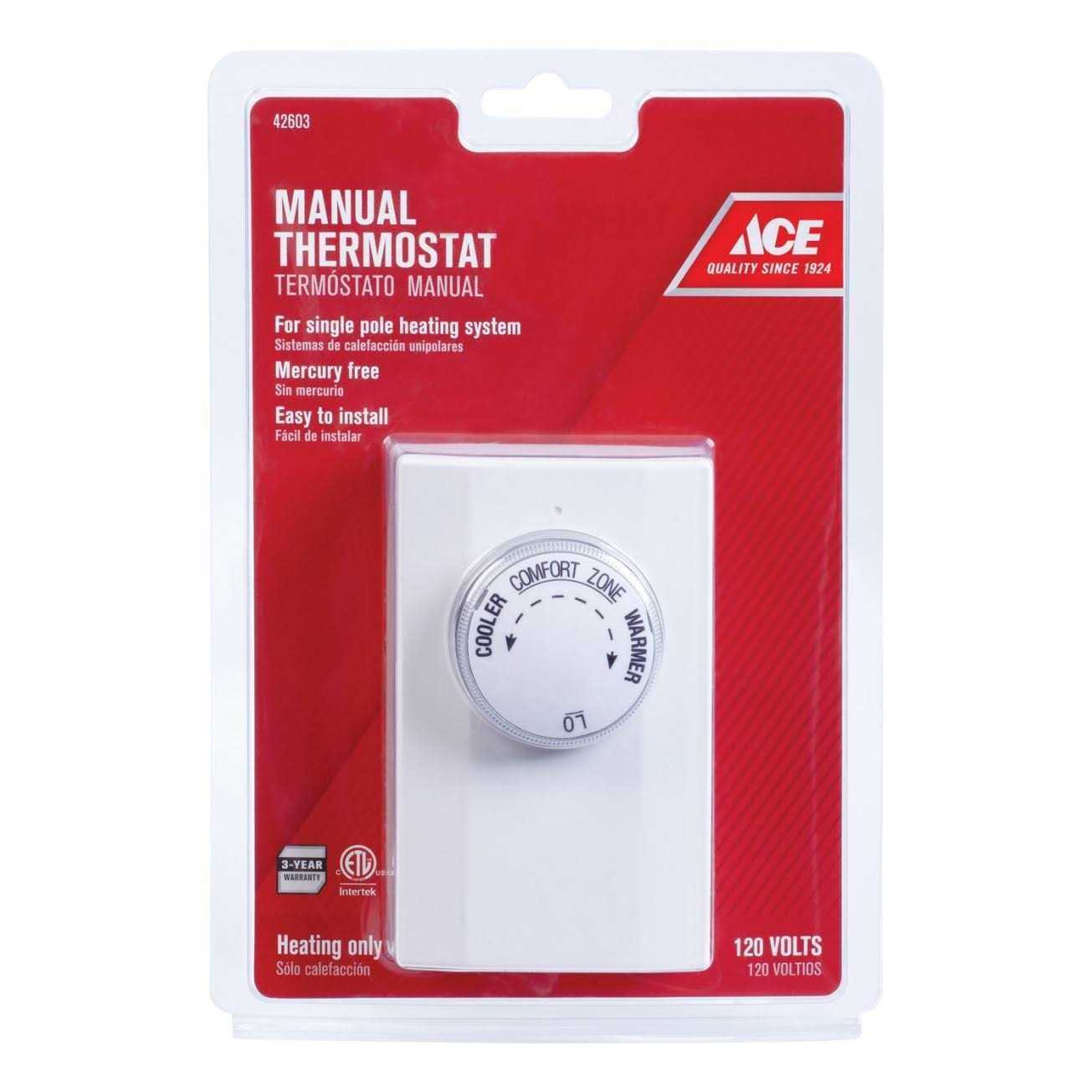 Ace Heating Dial Mechanical Thermostat - Cheap Fitting