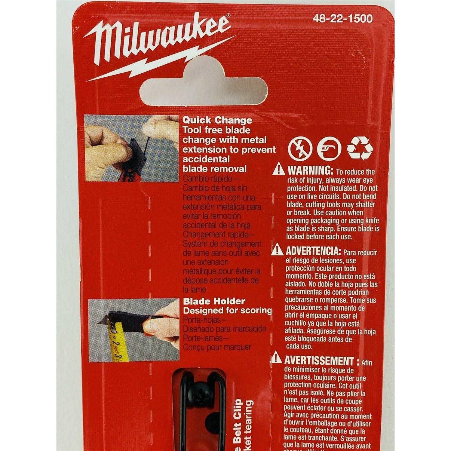 Milwaukee FASTBACK Compact Folding Utility Knife 48-22-1500 - Cheap Fitting
