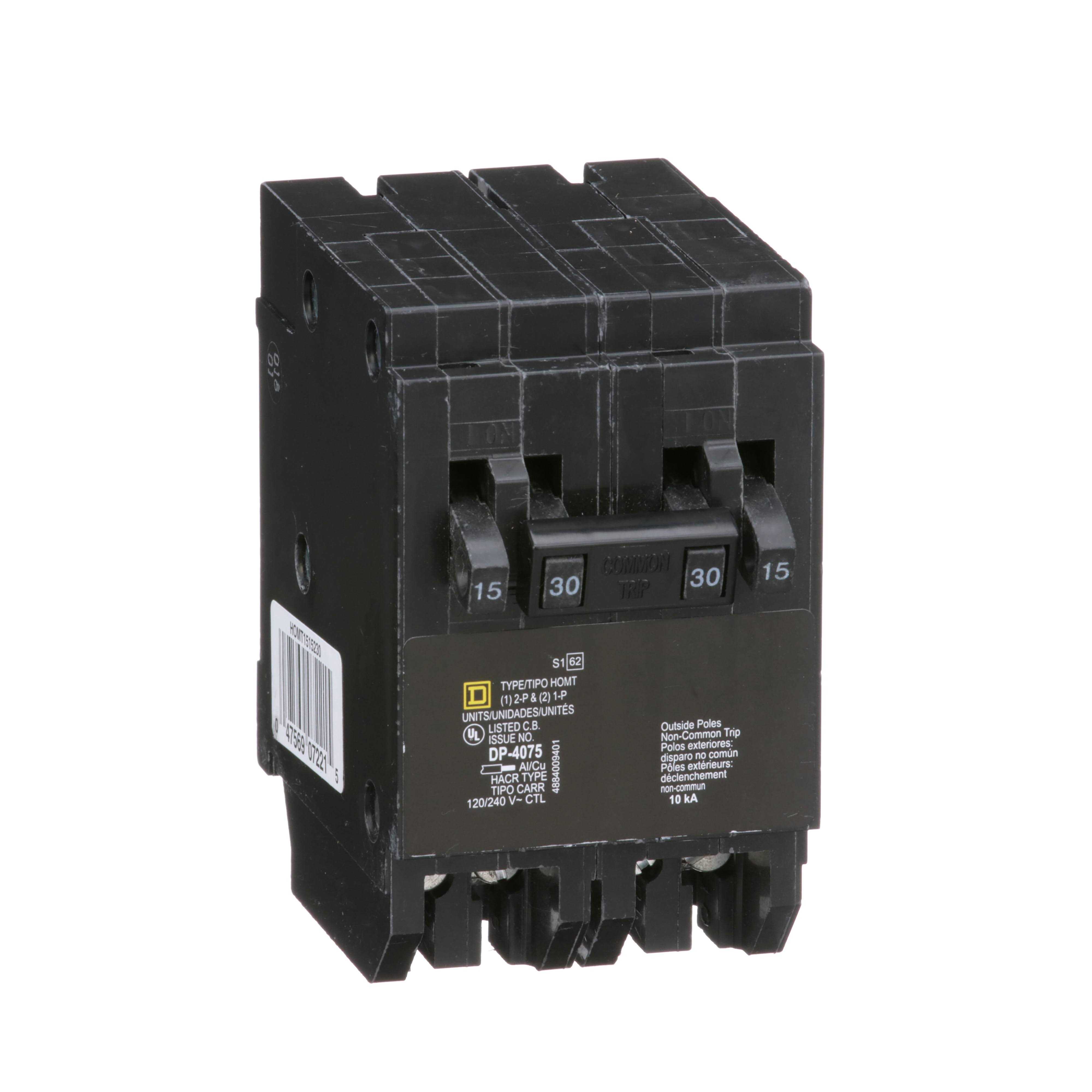 Square D HOMT1515230CP Homeline Quad Tandem Circuit Breaker - Cheap Fitting