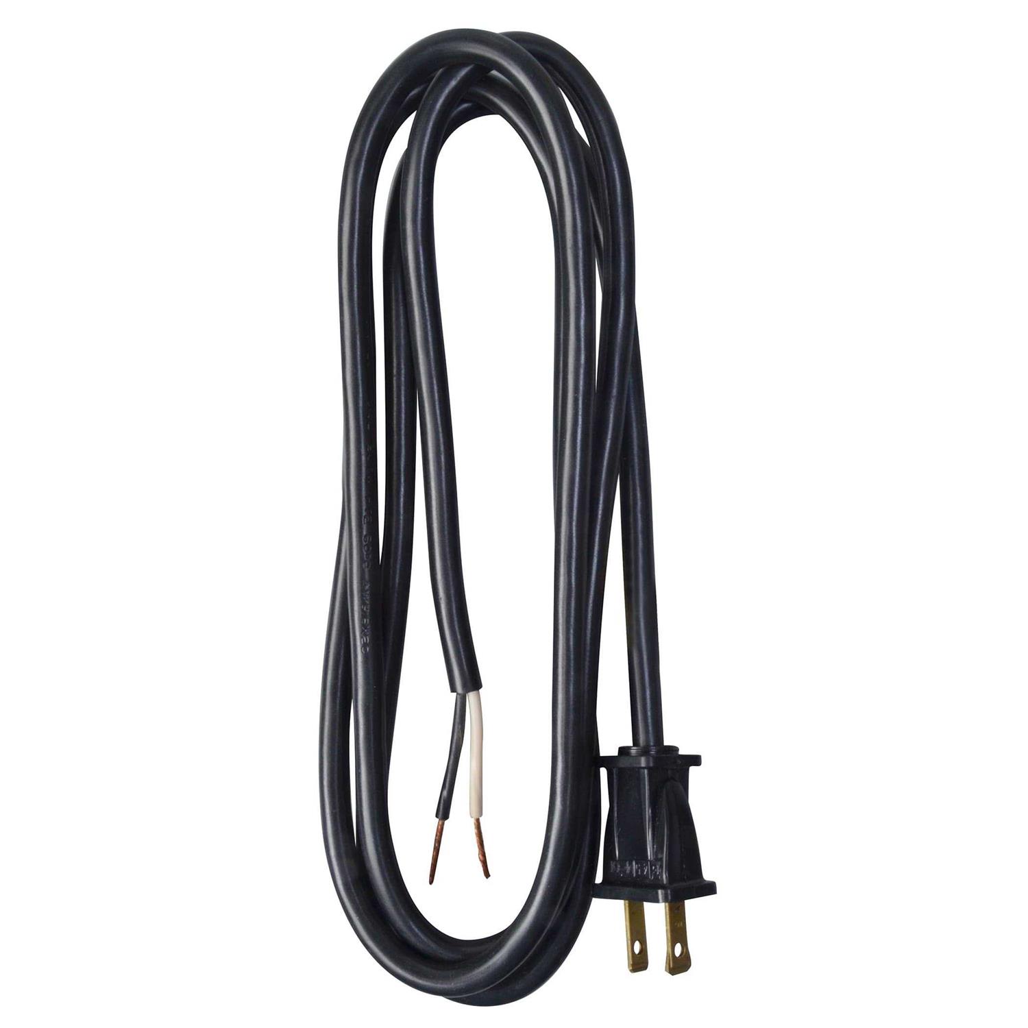 Coleman Cable 9702SW8808 6′ 16/2 Gauge Black SJTW Power Supply Cord - Cheap Fitting