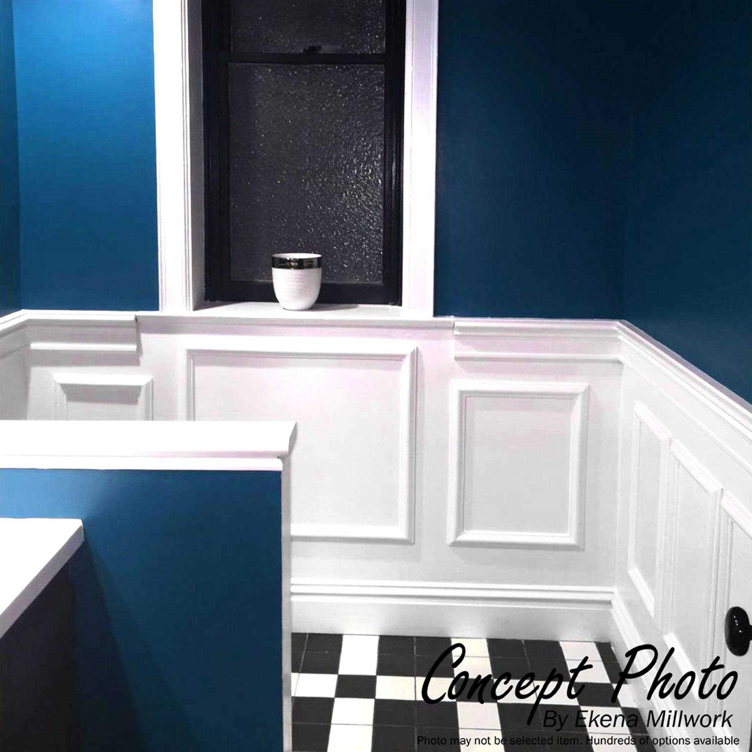 Ashford Molded Scalloped Wainscot Wall Panel Ekena Millwork PNL16X24AS-02 - Cheap Fitting