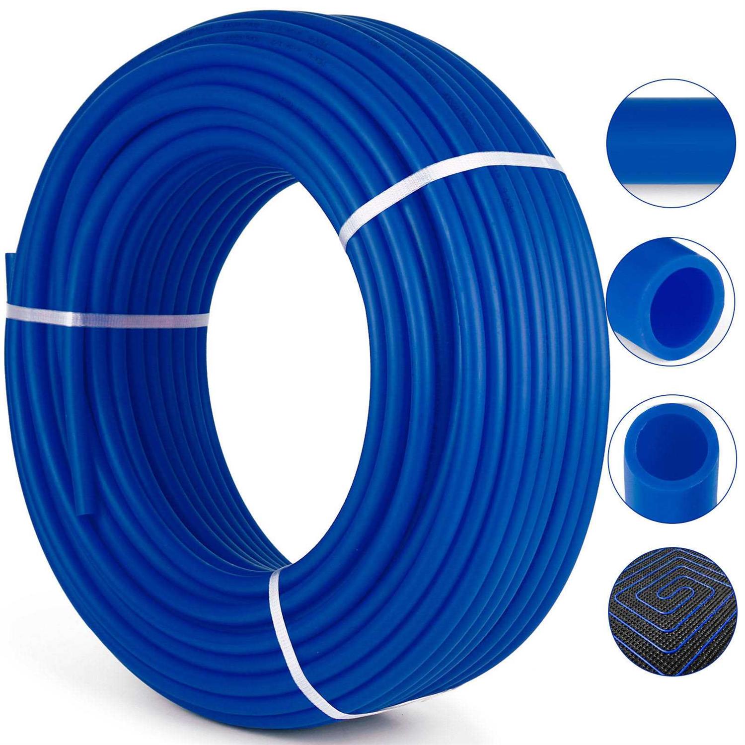 VEVOR 34 x 300ft Pex Tubing Coil Pipe for HtgPlbgPotable Blue PEXG300FT3-4DCLS1V0 - Cheap Fitting