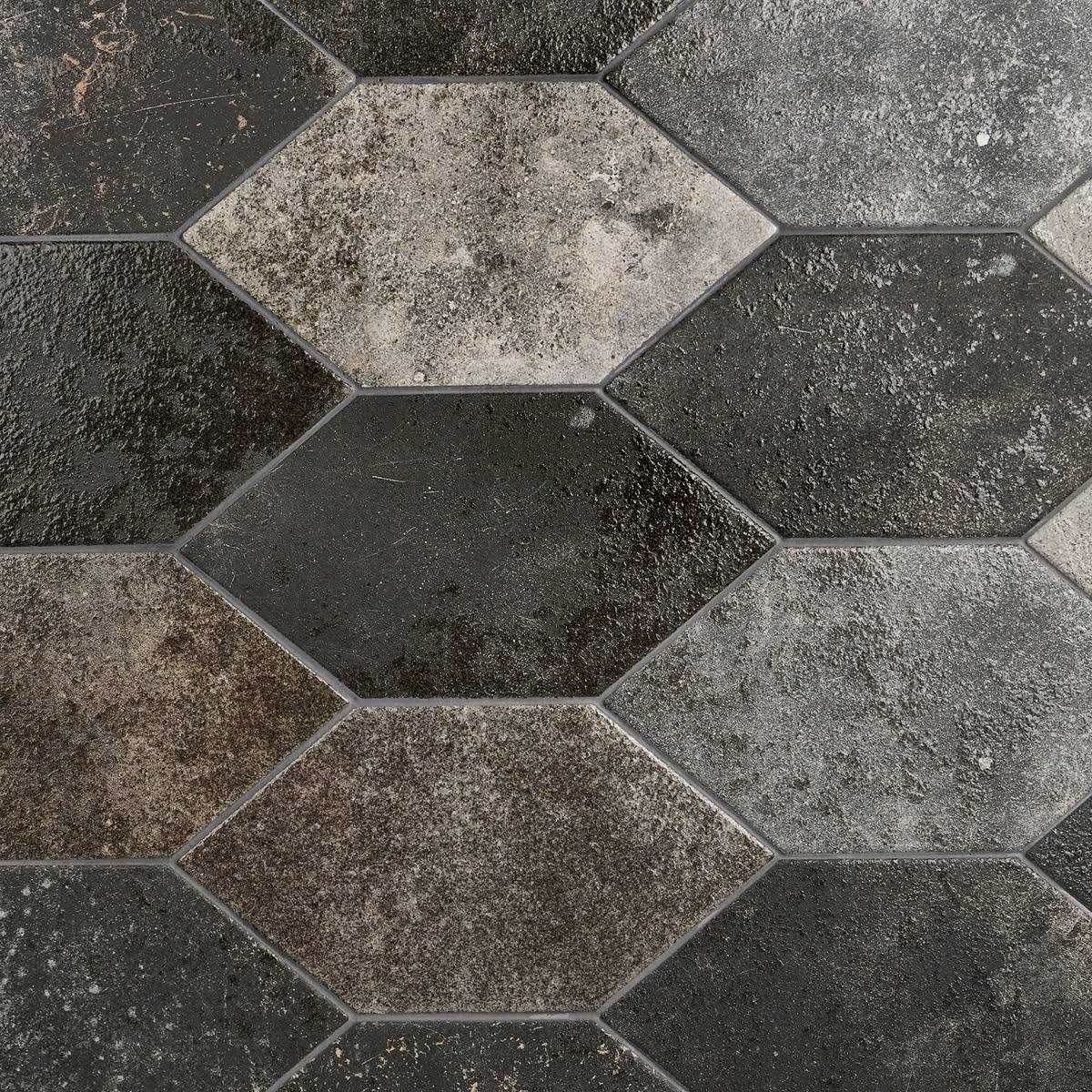 Ivy Hill Tile Merci Hex Magma 6.69 in. x 12.99 in. Matte Porcelain Floor and Wall Tile - Cheap Fitting