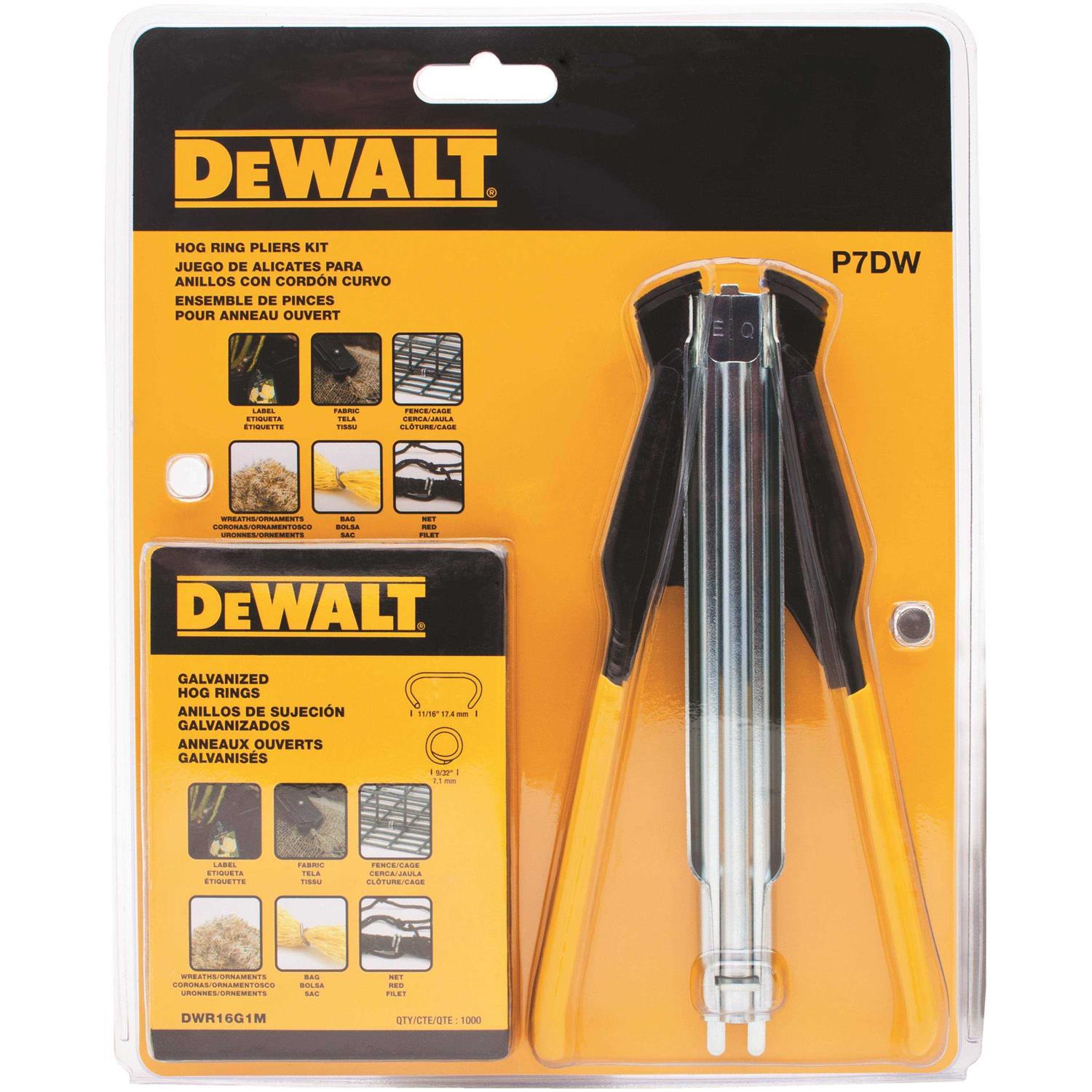 DEWALT Hog Ring Pliers Kit P7DW - Cheap Fitting