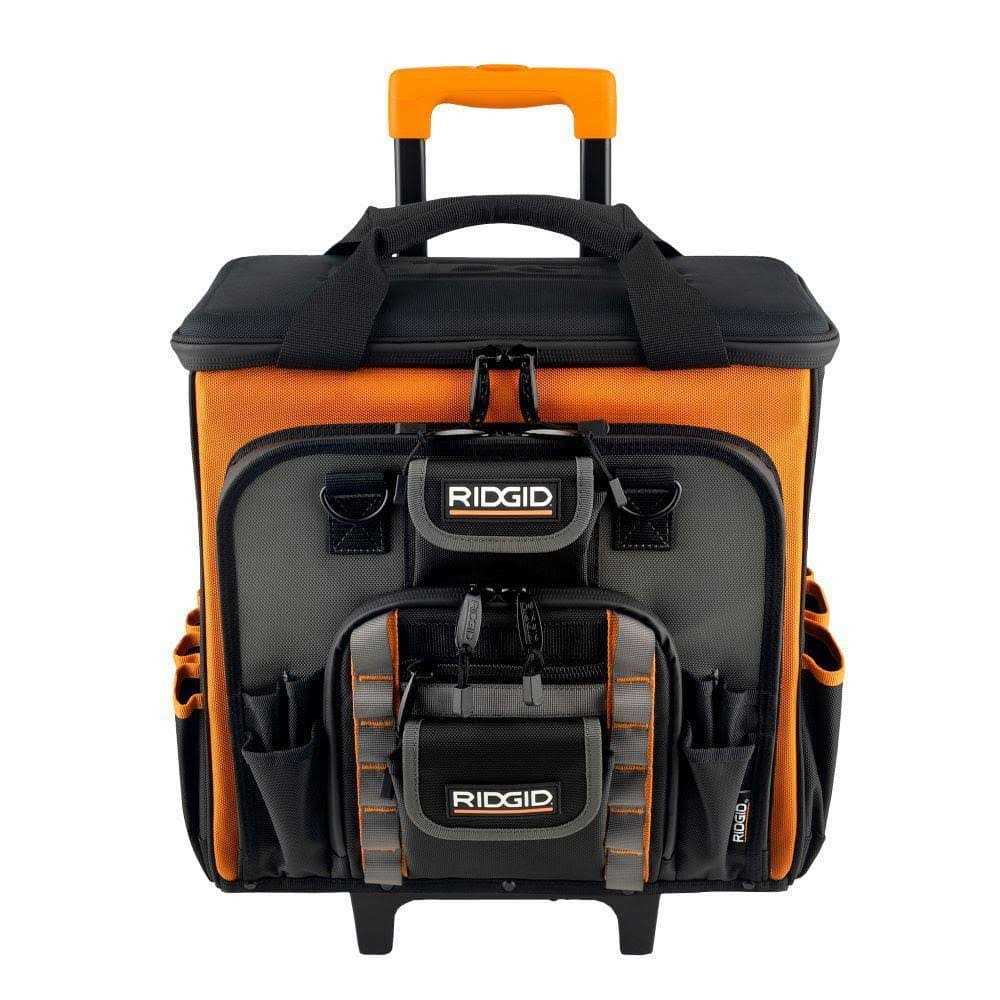 RIDGID 17 in. 64 Pocket Professional Grade Rolling Tool Bag - Cheap Fitting