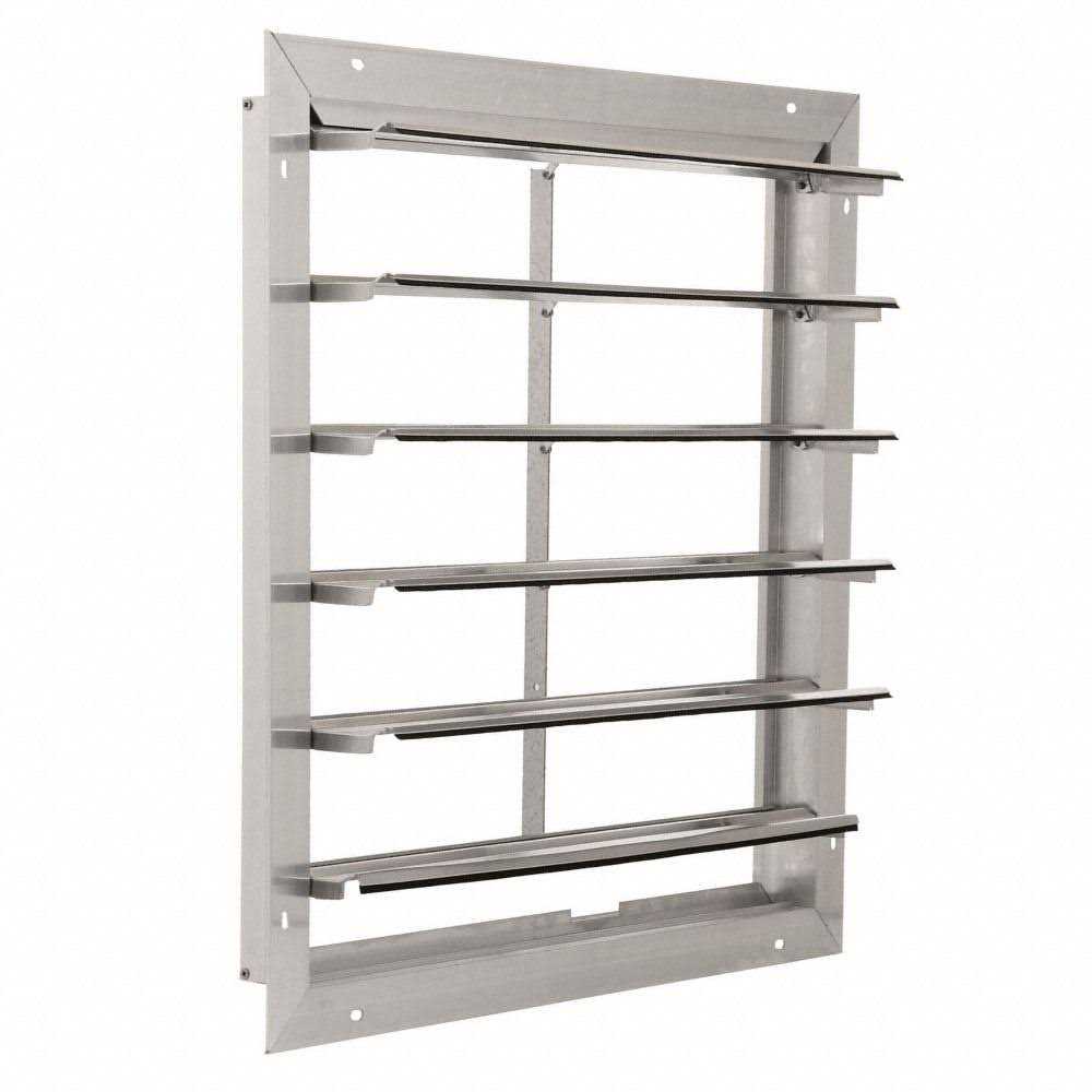 Dayton 24 in Backdraft Damper / Wall Shutter - Cheap Fitting