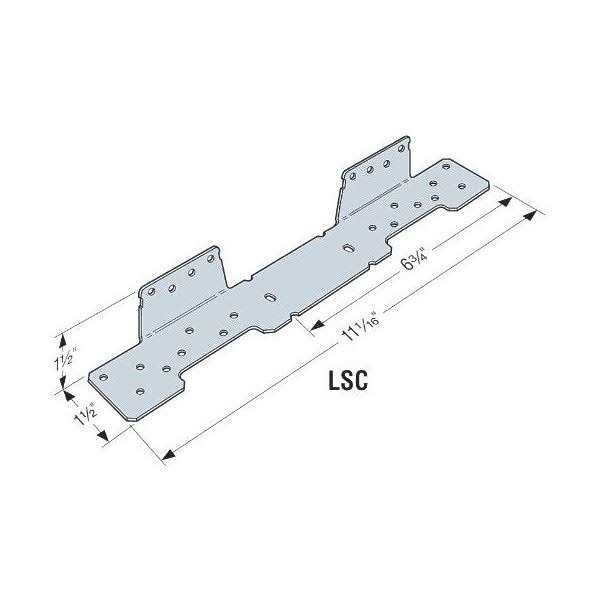 Simpson Strong Tie LSCZ Adjustable Stair Stringer Connector - Cheap Fitting