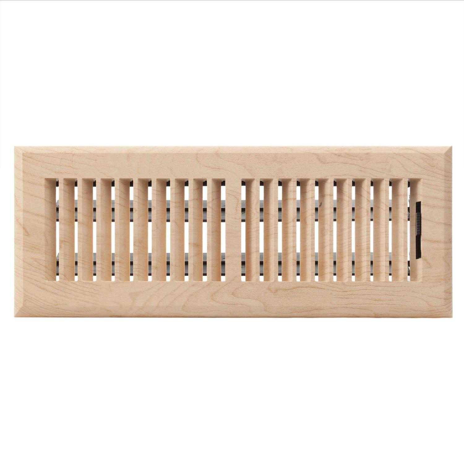 Floor & Decor Plastic Floor Register Maple Finish Louvered Design APFRMPL412 - Cheap Fitting
