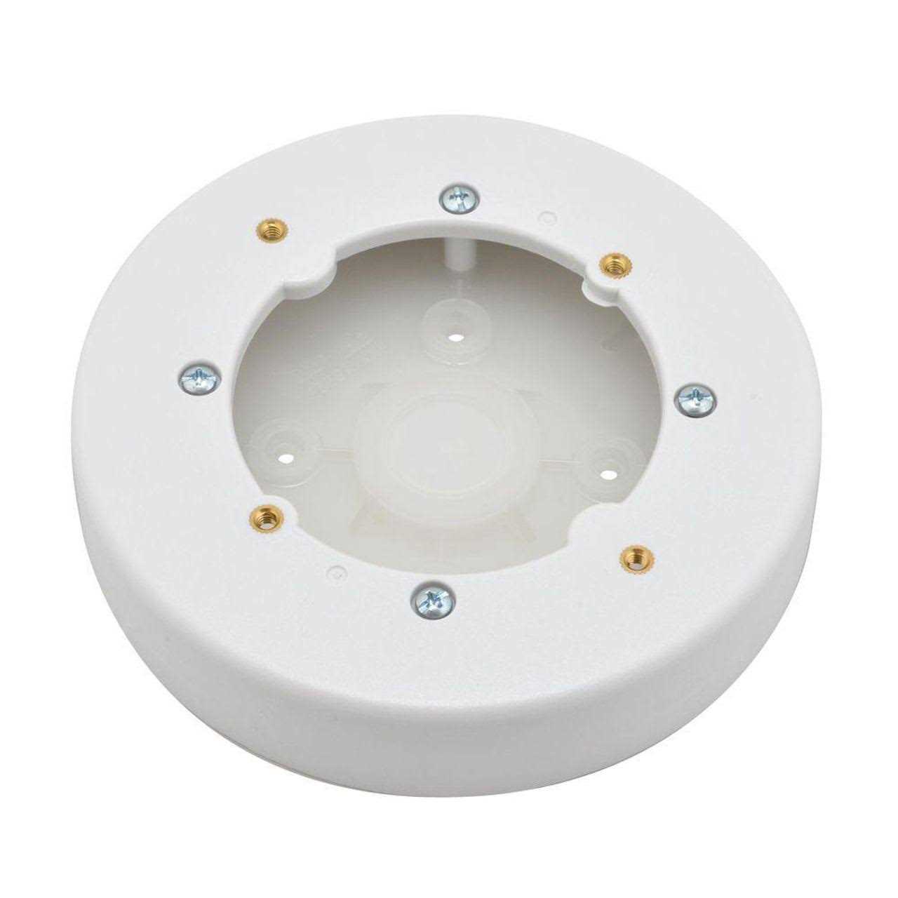 Wiremold Round Fixture Box White - Cheap Fitting