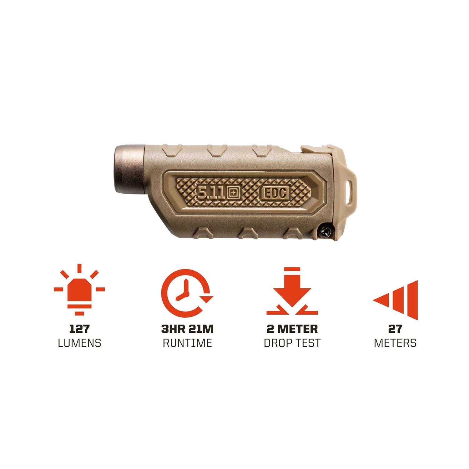 5.11 EDC 2AAA Tactical Flashlight - Cheap Fitting