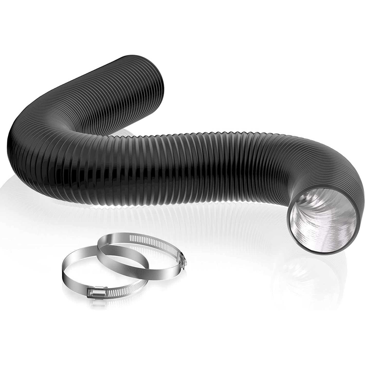 HG Power Dryer Vent Hose 16 Feet Flexible Aluminum Air Ducting - Cheap Fitting