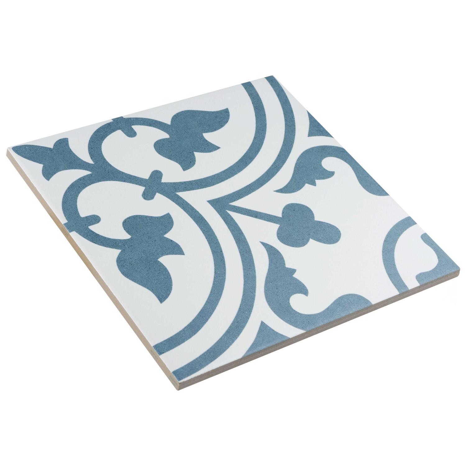 Merola Tile Arte 9-3/4 in. x 9-3/4 in. Porcelain Floor and Wall Tile - Cheap Fitting