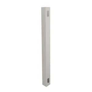 Weatherables 4 in. x 4 in. x 8 ft. White Vinyl Fence Blank Post - Cheap Fitting