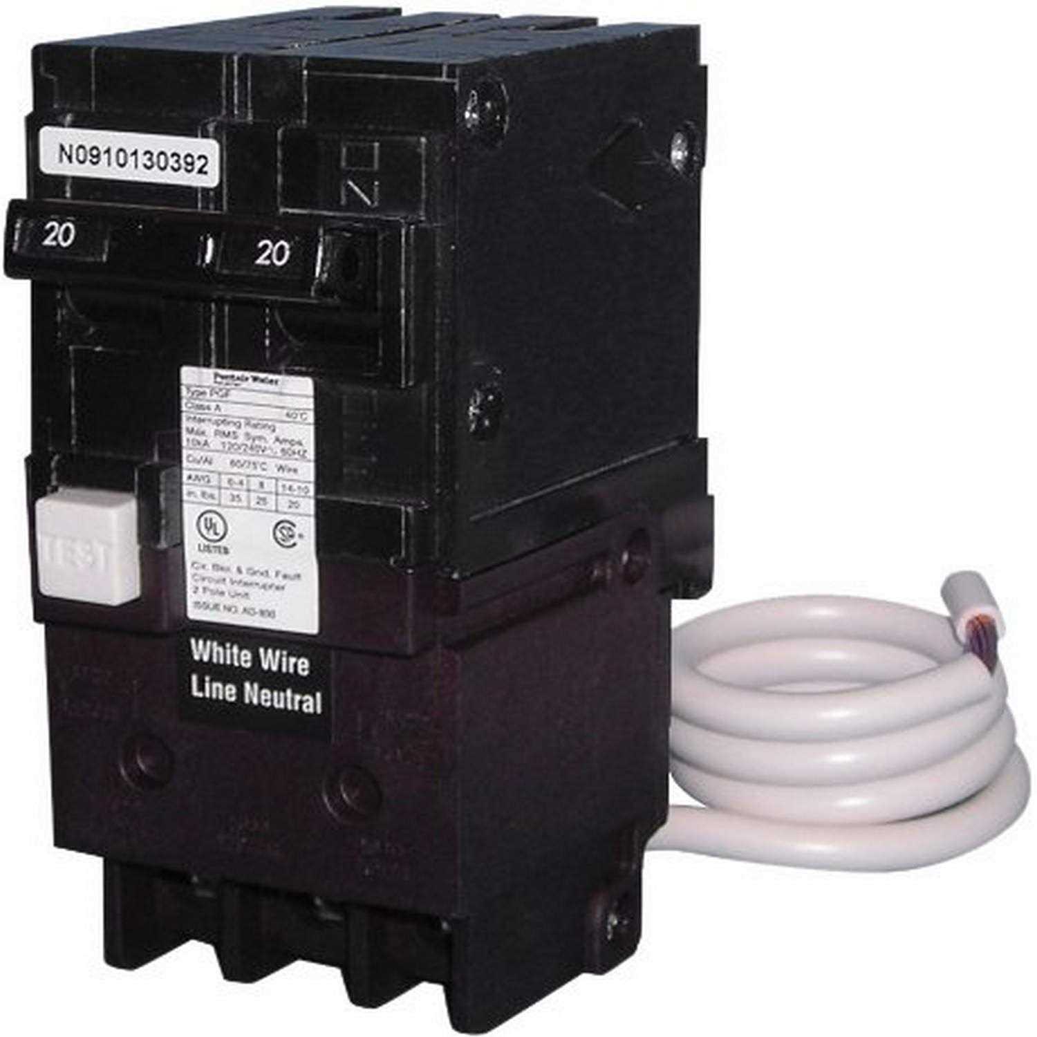 Pentair 2-Pole GFCI Circuit Breaker PA220GF - Cheap Fitting