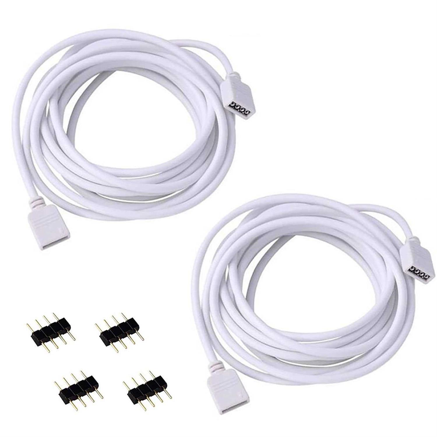 RGBZONE 2 Pack Extension Cable Connect Female Plug - Cheap Fitting