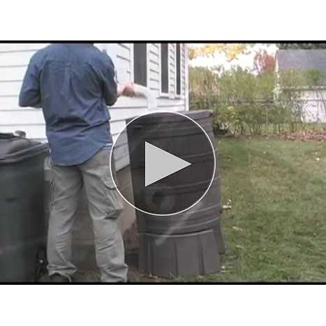 Good Ideas Rain Wizard 50 Gallon Rain Barrel - Cheap Fitting