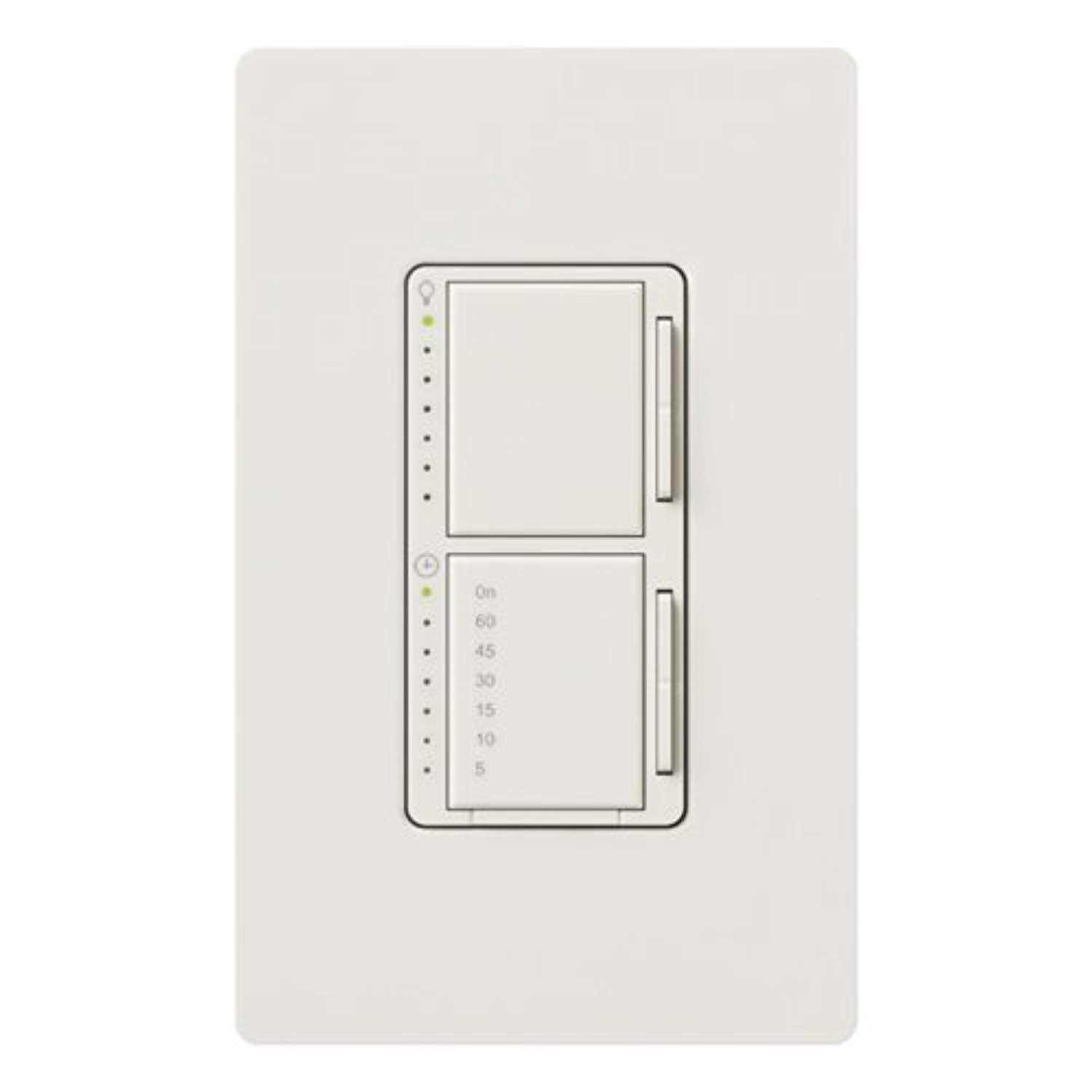 Lutron MA-L3T251HW-WH Maestro Dual Dimmer and Timer Switch - Cheap Fitting