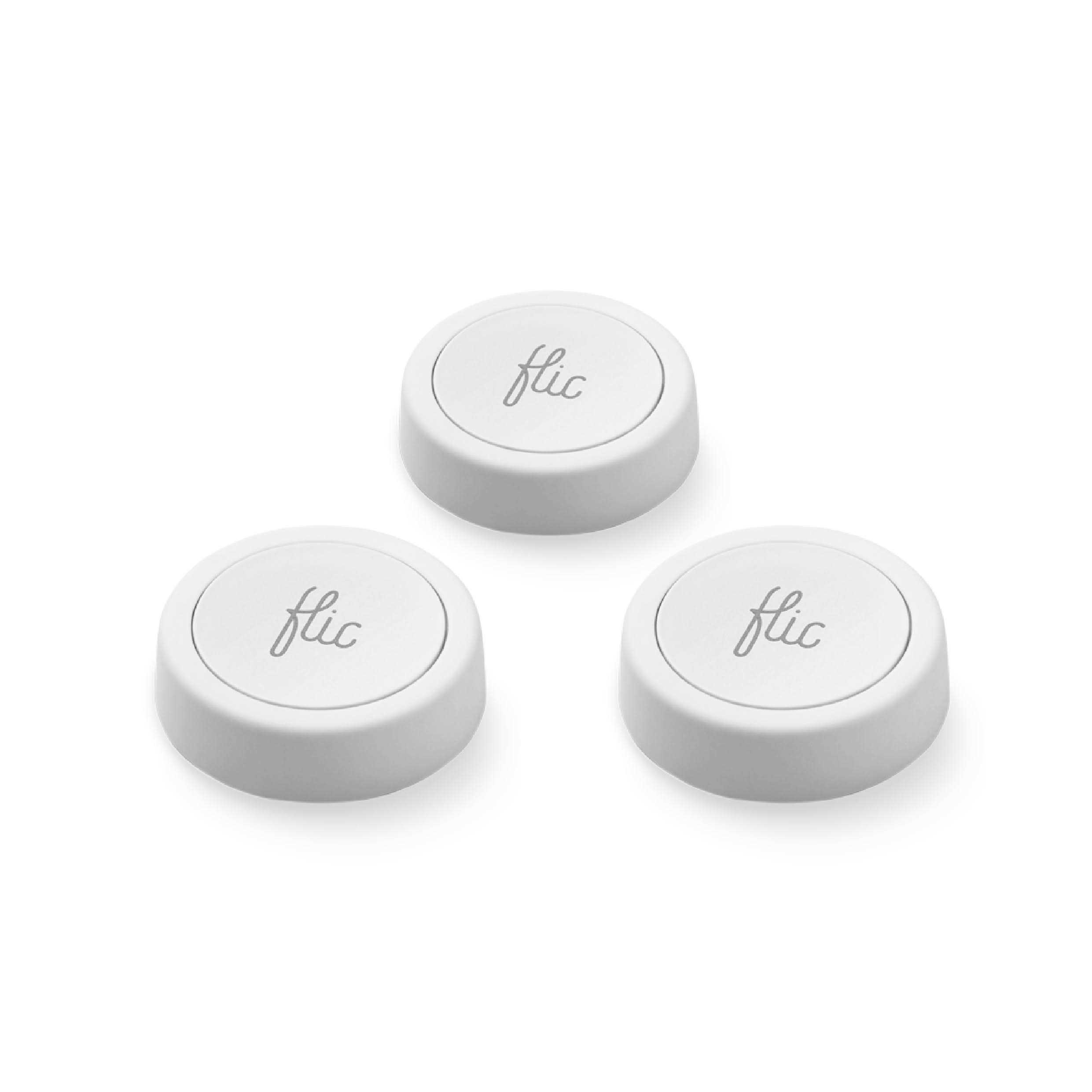 Flic button l Three Pack l White - Cheap Fitting