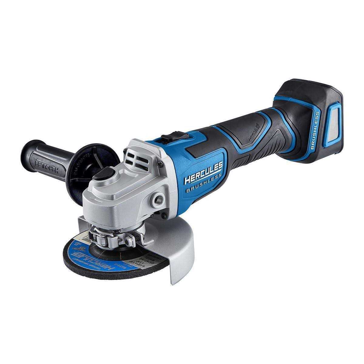 Hercules 20V Brushless Cordless 4-1/2 in. / 5 in. Slide Switch Angle Grinder - Cheap Fitting