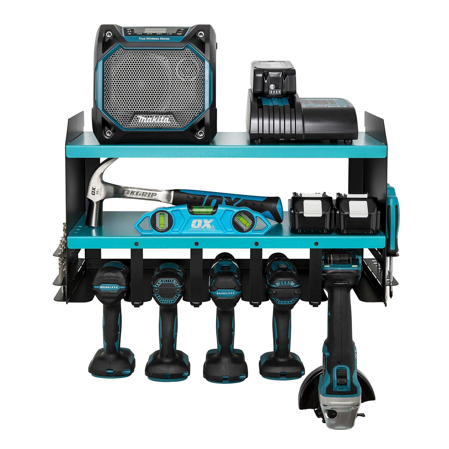 Toolganize Power Tool Organizer & Storage Wall Mount Heavy Duty Metal Drill Holder & Cordless Tool Organizers Chest Rack - Cheap Fitting