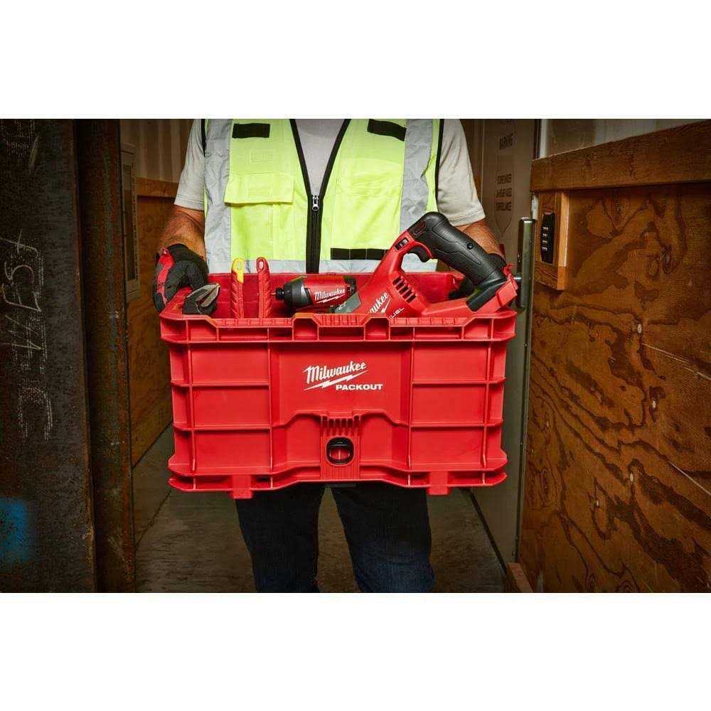 Milwaukee PACKOUT Tool Storage Crate with Mounting Plate	Milwaukee PACKOUT Tool Storage Crate with Mounting Plate - Cheap Fitting