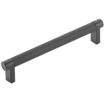 Emtek Select 84055.RECUS4.KNUS19 Knurled Bar with Rectangular Stem Cabinet Pull - Cheap Fitting