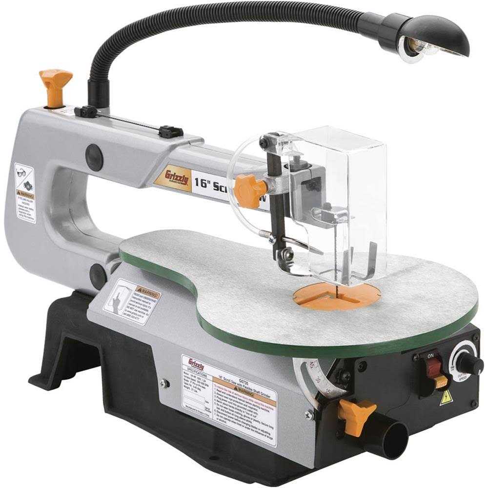 Grizzly Industrial 16 Scroll Saw with Flexible Shaft Grinder - Cheap Fitting