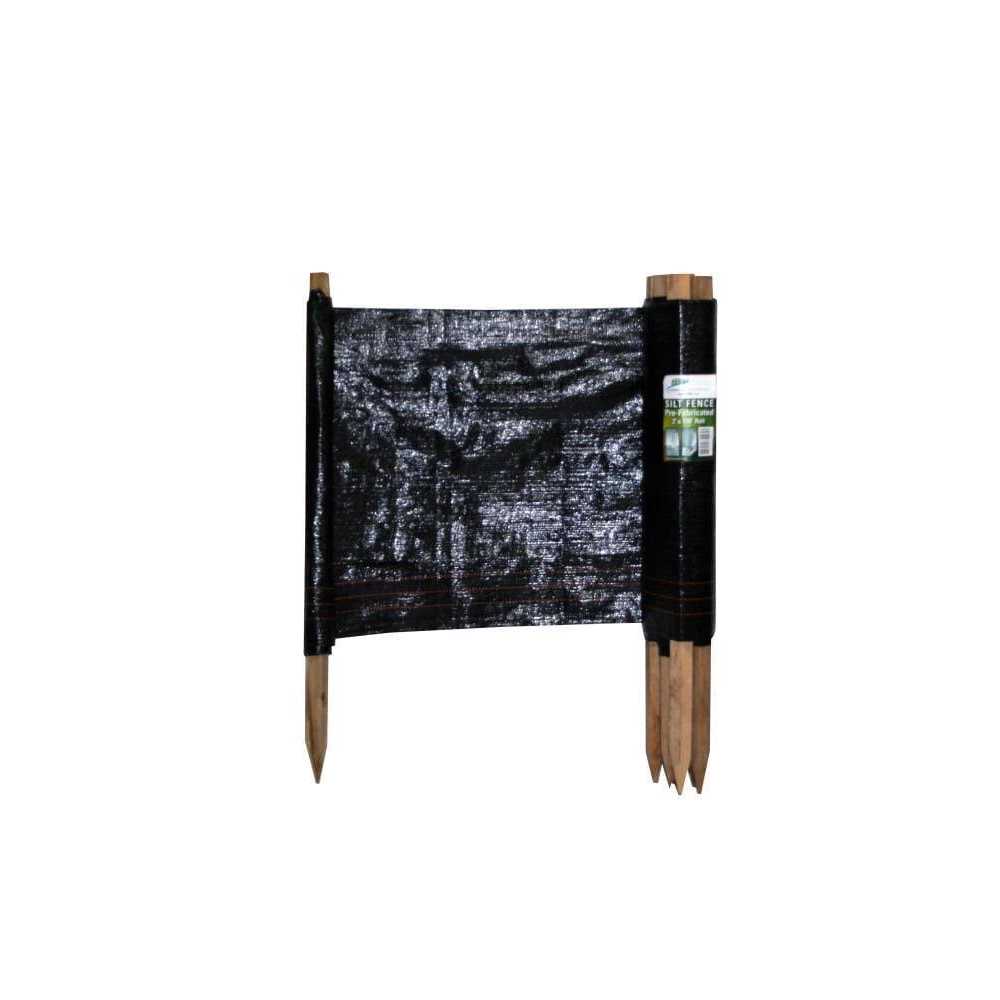 Hanes Geo Components 100-ft x 36-in Black Contractor Silt Fence - Cheap Fitting