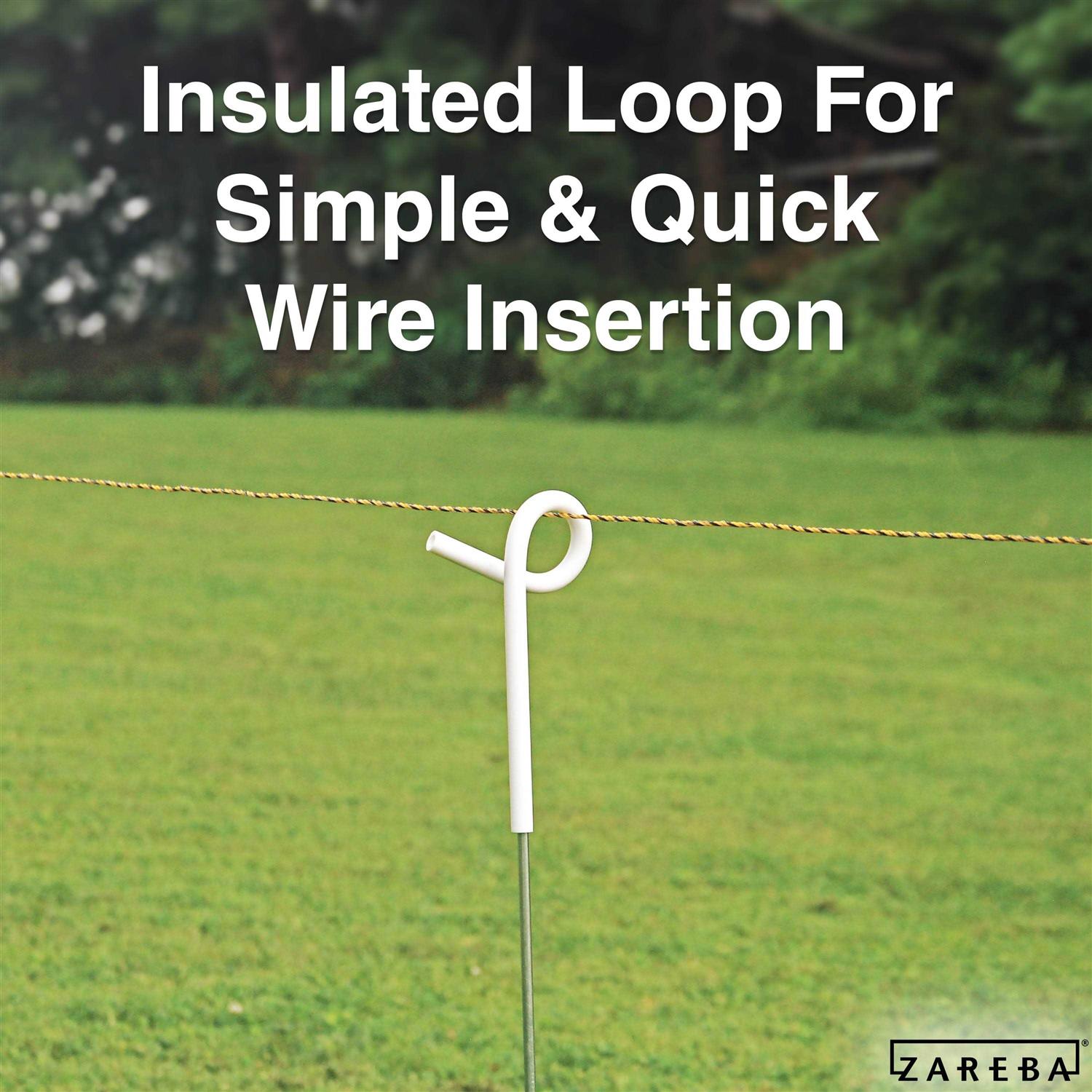 Zareba Pigtail Step-In Post - Cheap Fitting