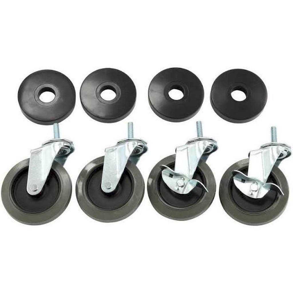 HDX 4 in. Industrial Casters with Bumper 30260PS-2 - Cheap Fitting