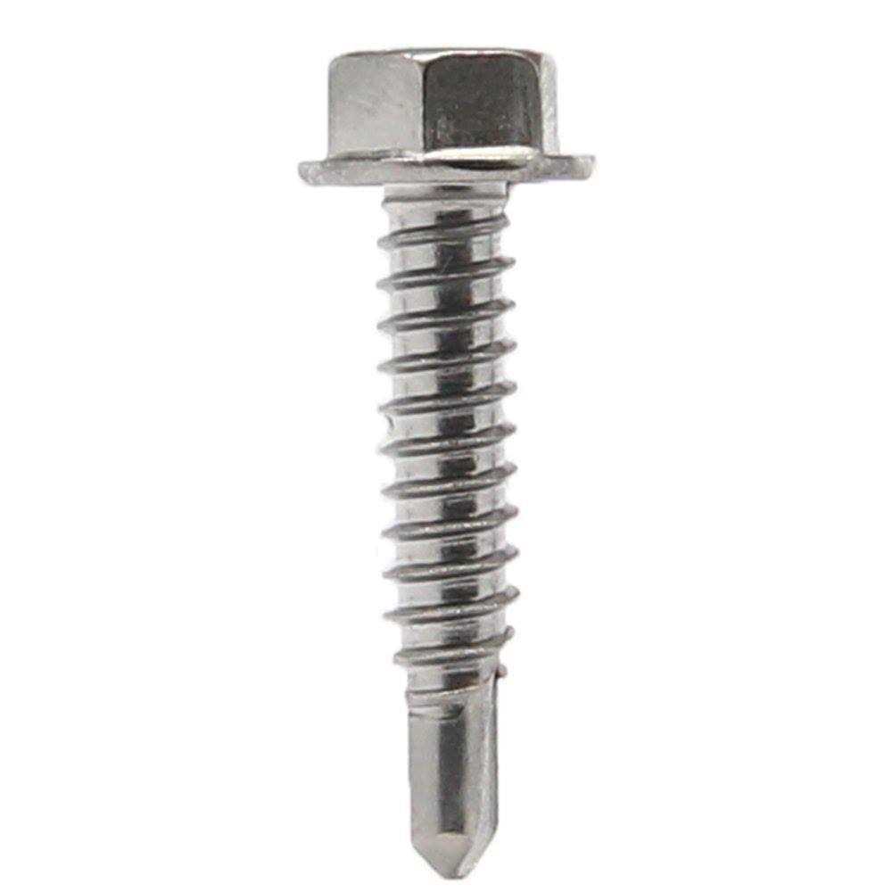 Hex Washer Head Self Drilling Tek Screws Stainless Steel 410 Qty 100 - Cheap Fitting