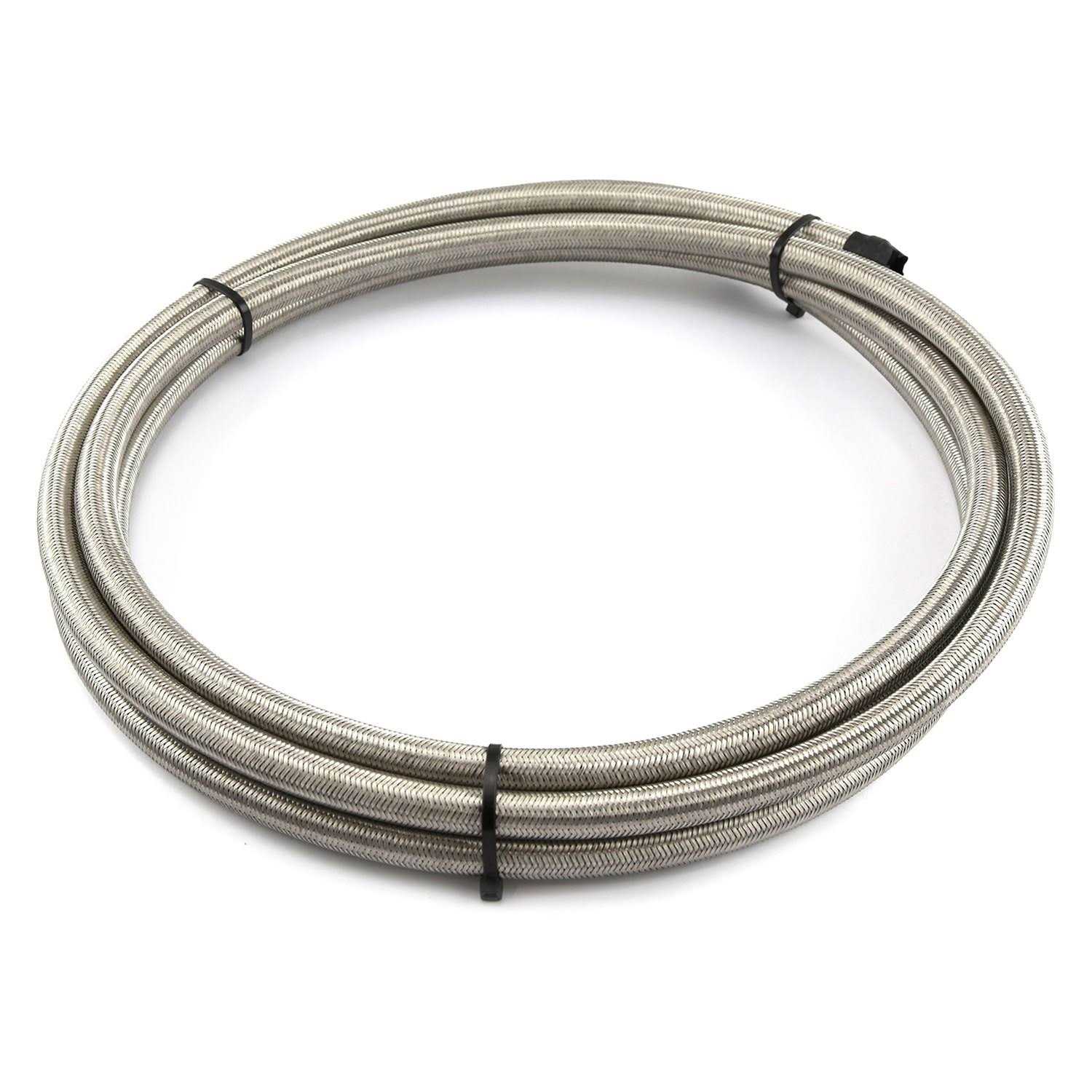 Speedmaster PCE339.1016 -6 AN 5/16 Stainless Steel Fuel Oil Braided Hose Line 20ft Roll - Cheap Fitting