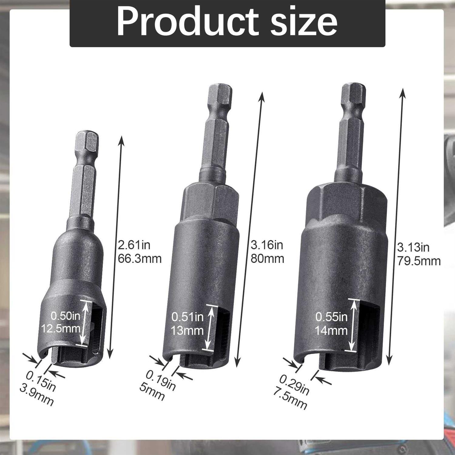 Pagow 1/4 Hex Shank Upgraded Large Slotted Hurricane Wingnut Driver - Cheap Fitting