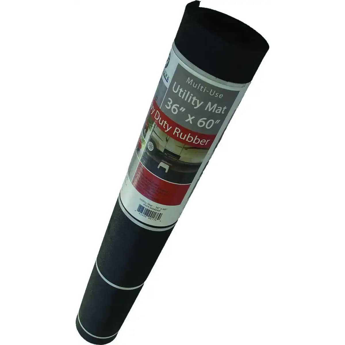 Flexgard 60 in. L X 36 in. W Black Rubber Nonslip Utility Mat - Cheap Fitting