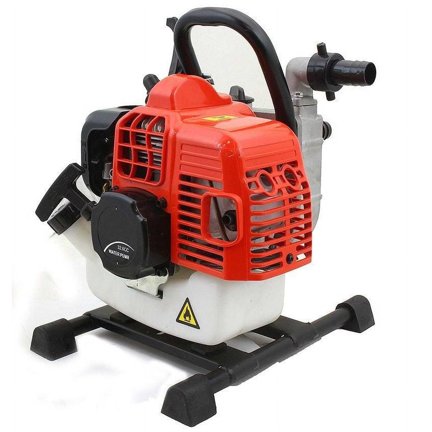 XtremepowerUS 33cc Water Pump Gas 2-Stroke Transfer 1 Adjustable Lever Speed - Cheap Fitting