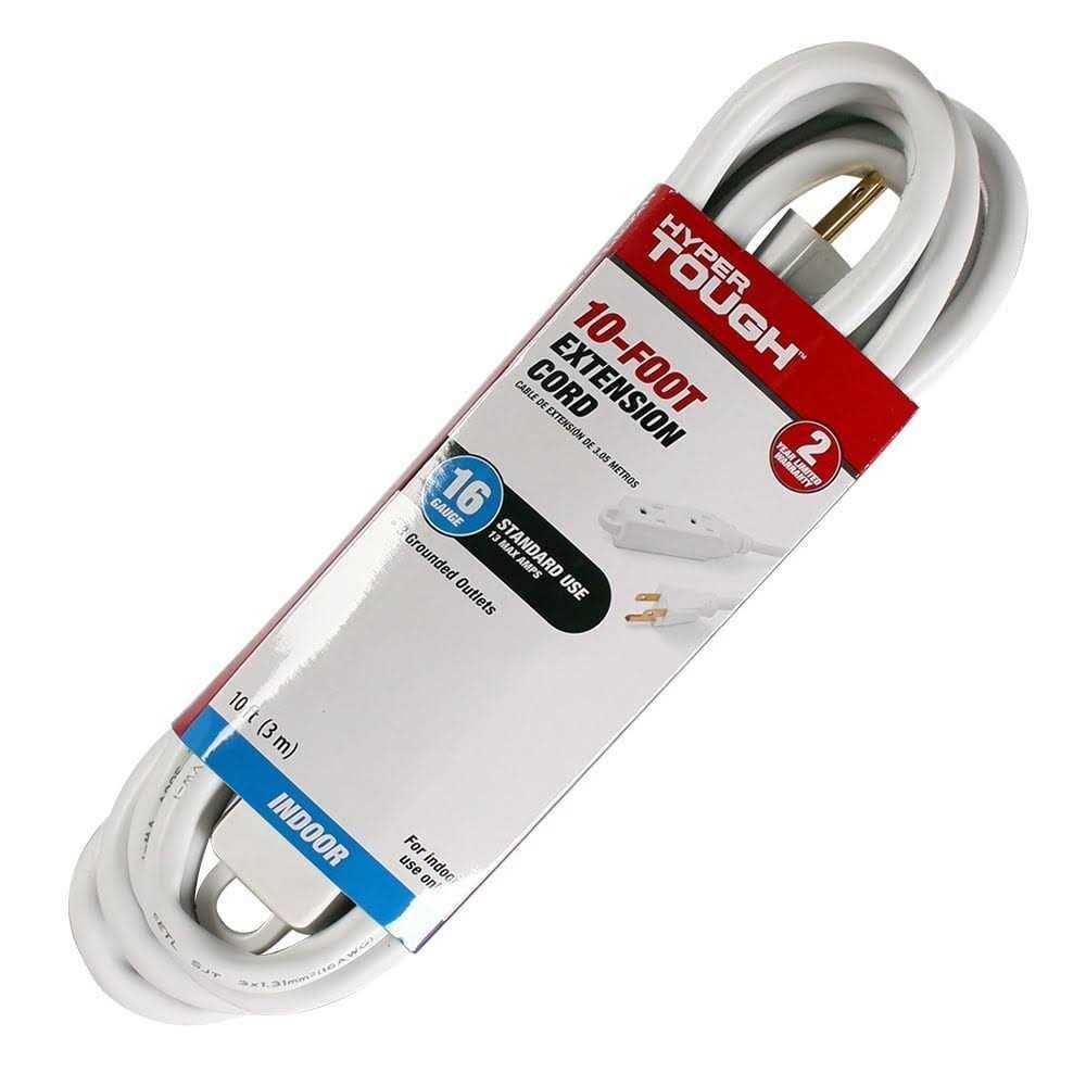 Hyper Tough 16awg 3 Prong Indoor 3-Outlet Extension Cord - Cheap Fitting