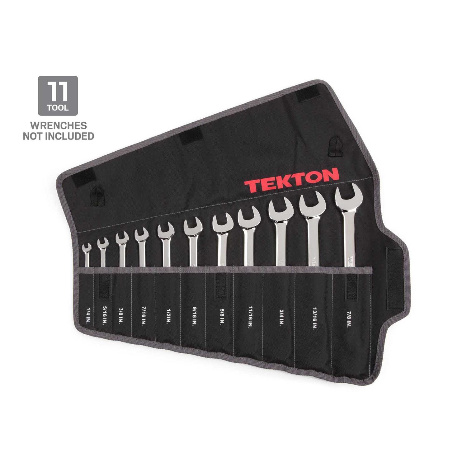 TEKTON 11-Tool Combination Wrench Pouch - Cheap Fitting