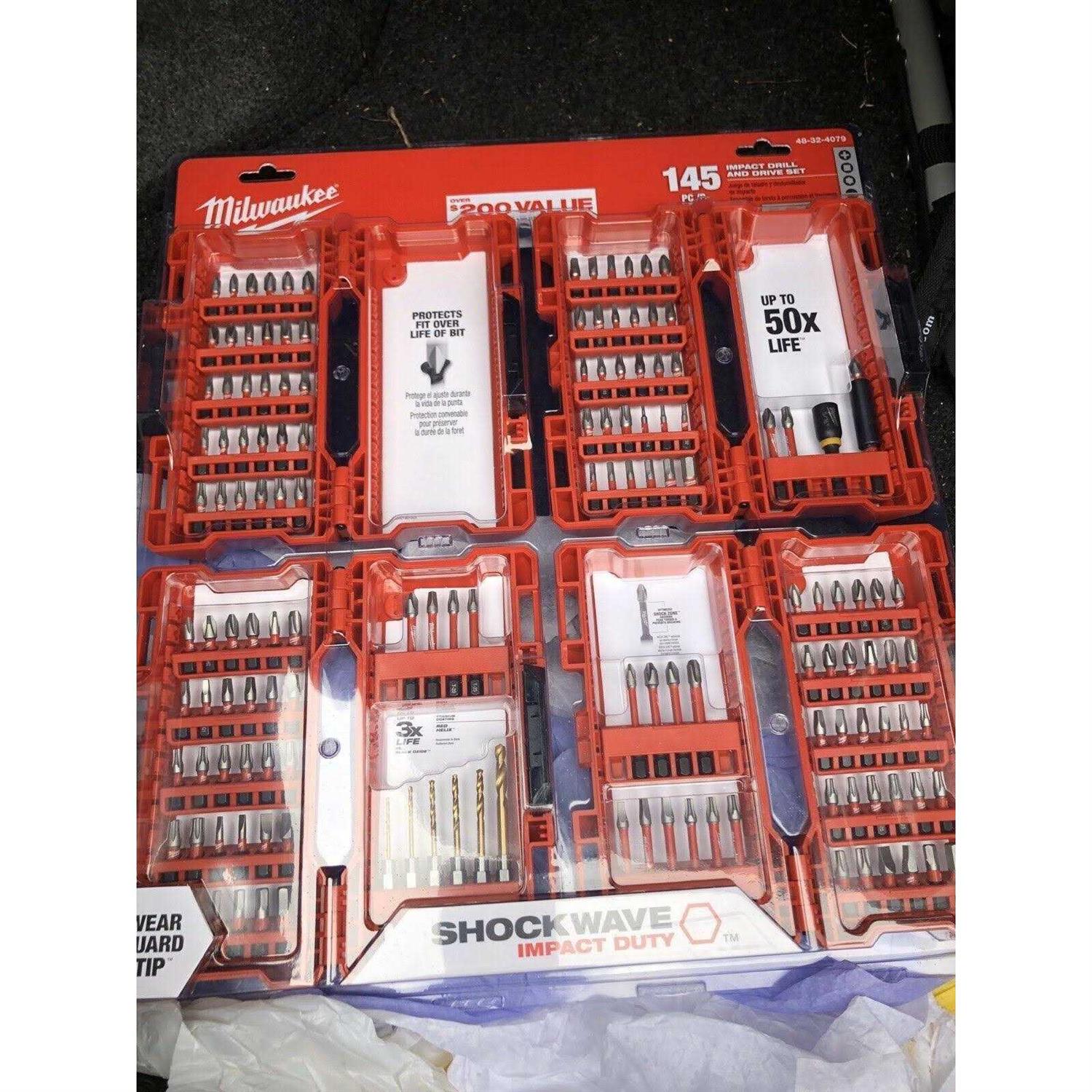 Milwaukee 48-32-4079 Shockwave Impact Duty Steel Drill and Driver Bit Set - Cheap Fitting