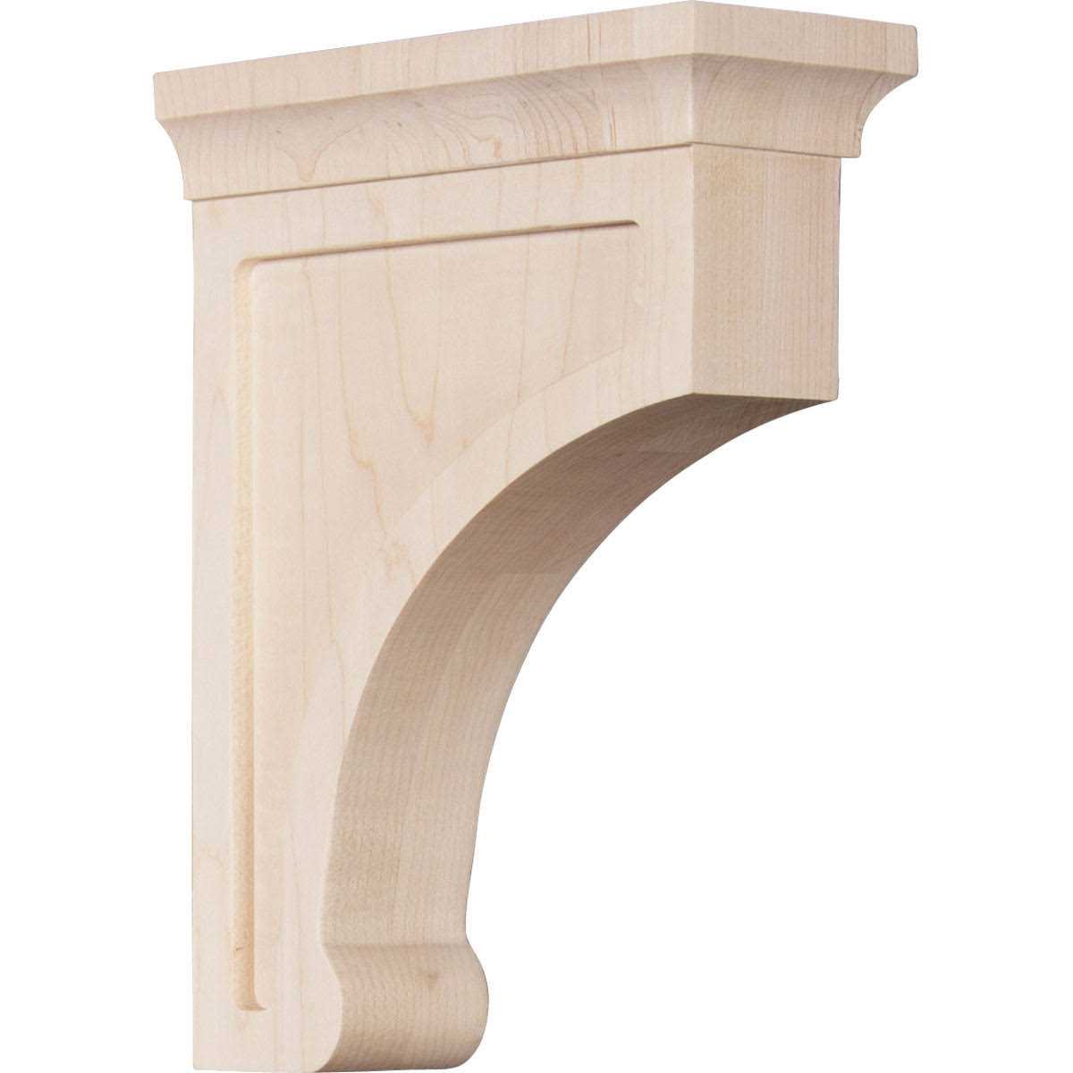 Ekena Millwork BKTW02X04X06GORW 2.5 x 4 x 6 in. Small Gomez Wood Bracket - Cheap Fitting